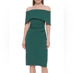 Women’s Off Shoulder Midi Cocktail Dress